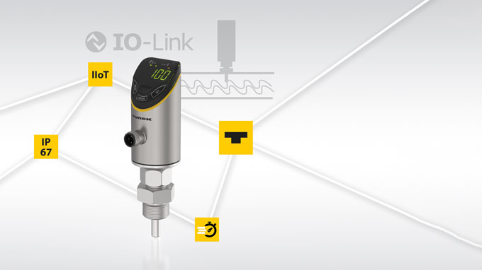 Flow Sensor with Plain Text Display